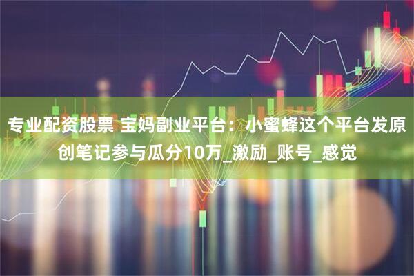 专业配资股票 宝妈副业平台：小蜜蜂这个平台发原创笔记参与瓜分10万_激励_账号_感觉